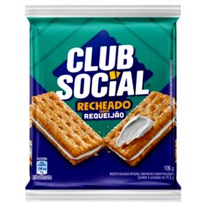 Quantas calorias em 1 biscoito recheado (26,5 g) Club Social Recheado Integral Sabor Requeijão?