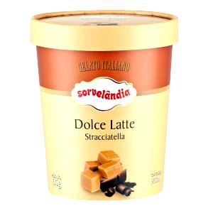 Quantas calorias em 1 bola (60 g) Gelato Italiano Dolce Latte?