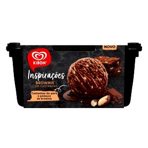 Quantas calorias em 1 bola (60 g) Inspirações Brownie com Castanhas?