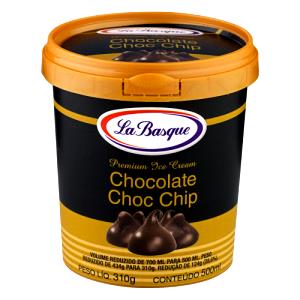 Quantas calorias em 1 bola (60 g) Sorvete Chocolate Choc Chip?