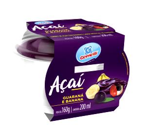 Quantas calorias em 1 bola (60 g) Sorvete de Açaí?