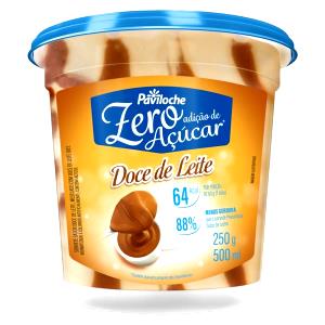 Quantas calorias em 1 bola (60 g) Sorvete de Doce de Leite Light?