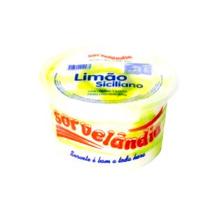 Quantas calorias em 1 bola (60 g) Sorvete Limão Siciliano?