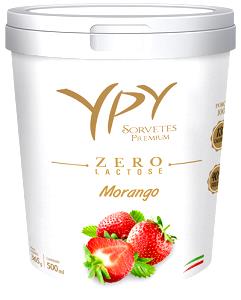 Quantas calorias em 1 bola (60 g) Sorvete Sabor Morango Zero Lactose?