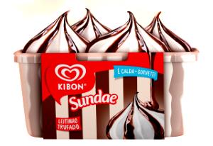 Quantas calorias em 1 bola (60 g) Sundae Leitinho Trufado?