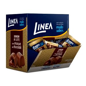 Quantas calorias em 1 bombom (11 g) Bombom Ao Leite com Mousse de Chocolate?