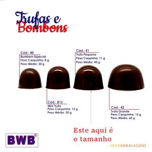 Quantas calorias em 1 bombom (11 g) Trufas?