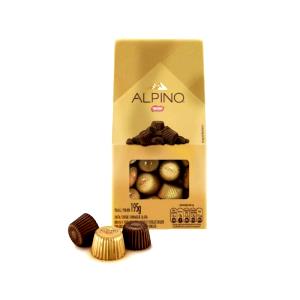 Quantas calorias em 1 bombom (13 g) Alpino?