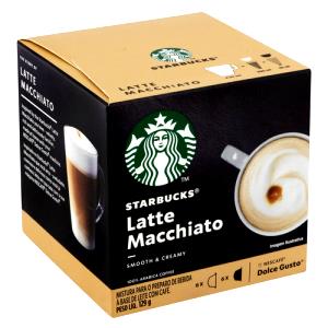 Quantas calorias em 1 cápsula de café + 1 de leite (21,5 g) Latte Macchiato Starbucks?