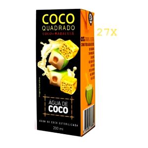 Quantas calorias em 1 caixa (200 ml) Água de Coco + Maracujá?