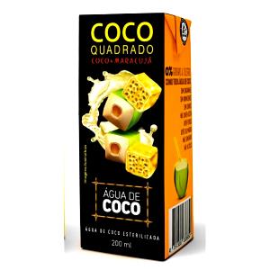 Quantas calorias em 1 caixa (200 ml) Água de Coco Sabor Maracujá?