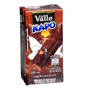 Quantas calorias em 1 caixinha (200 ml) Kapo Chocolate?