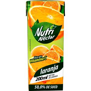 Quantas calorias em 1 caixinha (200 ml) Néctar de Laranja?