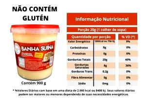 Quantas calorias em 1 colher de sopa (10 g) Banha de Porco Refinada?