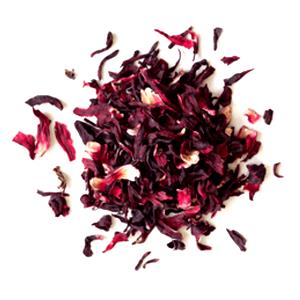 Quantas calorias em 1 colher de sopa (10 g) Chá de Hibiscus?