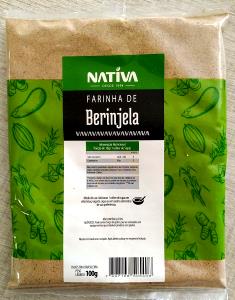 Quantas calorias em 1 colher de sopa (10 g) Farinha de Berinjela?