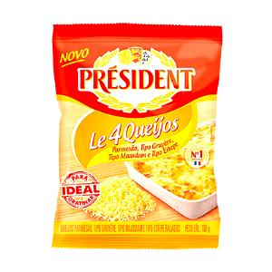 Quantas calorias em 1 colher de sopa (10 g) Le 4 Queijos?