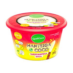 Quantas calorias em 1 colher de sopa (10 g) Manteiga de Côco Sabor Côco sem Sal?