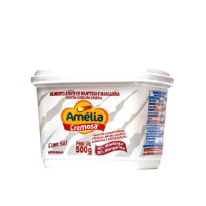 Quantas calorias em 1 colher de sopa (10 g) Manteiga e Margarina sem Sal Amelia?