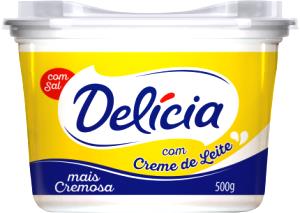 Quantas calorias em 1 colher de sopa (10 g) Margarina Delícia Cremosa?