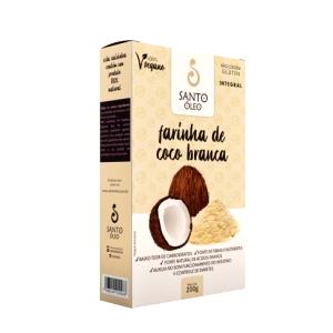 Quantas calorias em 1 colher de sopa (12 g) Farinha de Coco Branca?