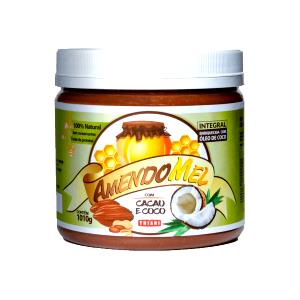 Quantas calorias em 1 colher de sopa (15 g) Amendomel Pasta de Amendoim com Cacau e Coco?