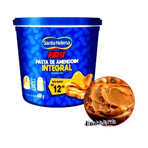 Quantas calorias em 1 colher de sopa (15 g) First Pasta Integral de Amendoim?