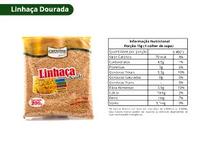 Quantas calorias em 1 colher de sopa (15 g) Linhaça Dourada em Grãos?