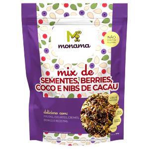 Quantas calorias em 1 colher de sopa (15 g) Mix de Sementes, Berries, Coco e Nibs de Cacau?