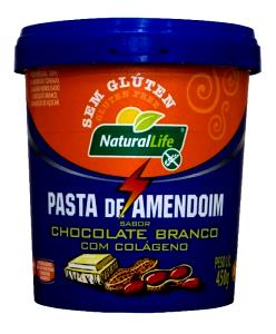 Quantas calorias em 1 colher de sopa (15 g) Pasta de Amendoim Chocolate Branco com Colágeno?