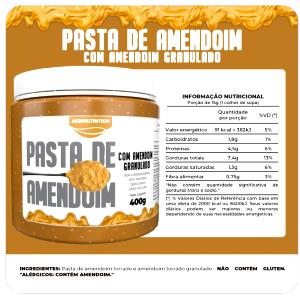 Quantas calorias em 1 colher de sopa (15 g) Pasta de Amendoim Granulado?