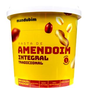 Quantas calorias em 1 colher de sopa (15 g) Pasta de Amendoim Integral Tradicional?