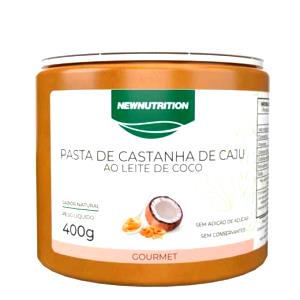 Quantas calorias em 1 colher de sopa (15 g) Pasta de Castanha de Caju ao Leite de Coco?