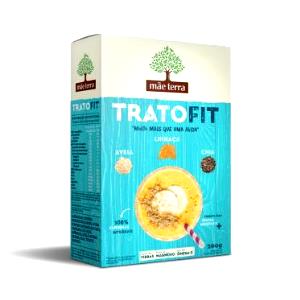 Quantas calorias em 1 colher de sopa (15 g) Trato Fit Chia Linhaça Aveia?