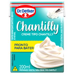 Quantas calorias em 1 colher de sopa (20 g) Creme tipo Chantilly?