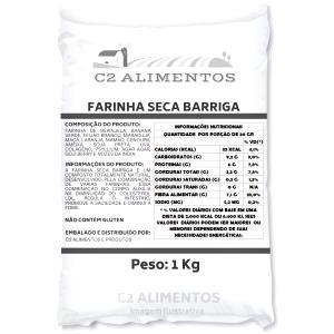 Quantas calorias em 1 colher de sopa (20 g) Farinha Seca Barriga?