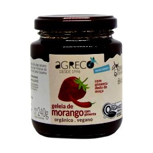 Quantas calorias em 1 colher de sopa (20 g) Geléia de Morango Orgânica?