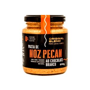 Quantas calorias em 1 colher de sopa (20 g) Pasta de Noz Pecan com Chocolate Branco?