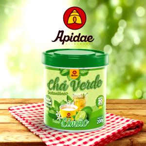 Quantas calorias em 1 colher de sopa (7 g) Chá Verde Sabor Limão?