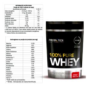 Quantas calorias em 1 colher medida (32 g) Pure Whey?