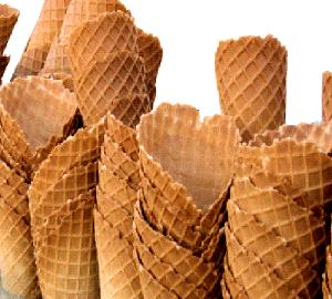 Quantas calorias em 1 Cone De Waffle Grande Cones de Sorvete (tipo Bolo ou Wafer)?