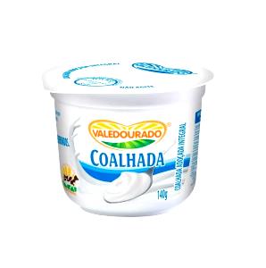 Quantas calorias em 1 copinho (140 g) Coalhada Integral Adoçada?