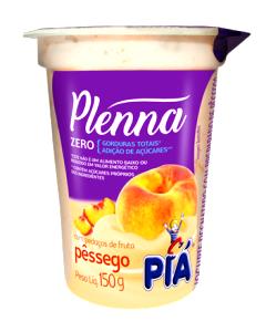 Quantas calorias em 1 copo (150 g) Iogurte Plenna Light Pêssego?