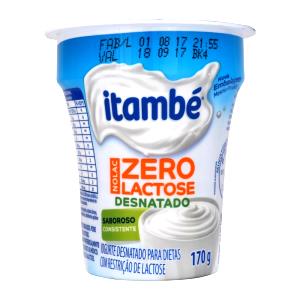 Quantas calorias em 1 copo (170 g) Iogurte Desnatado 0% Lactose?