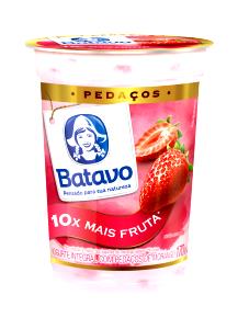 Quantas calorias em 1 copo (170 g) Iogurte Integral com Pedaços de Morango?