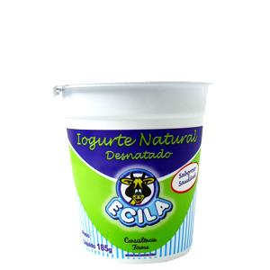 Quantas calorias em 1 copo (185 g) Iogurte Natural Desnatado?