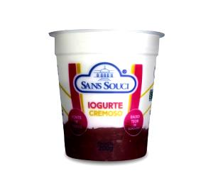 Quantas calorias em 1 copo (200 g) Iogurte Cremoso Blueberry?