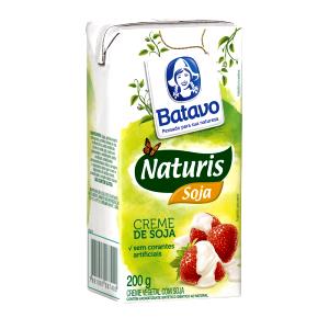 Quantas calorias em 1 copo (200 g) Naturis Soja Morango?