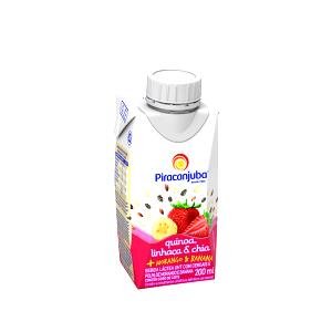 Quantas calorias em 1 copo (200 ml) Bebida Láctea de Morango?