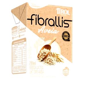 Quantas calorias em 1 copo (200 ml) Fibrallis Aveia?